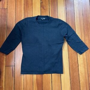 Banana Republic Women's Navy Long Sleeve Tee